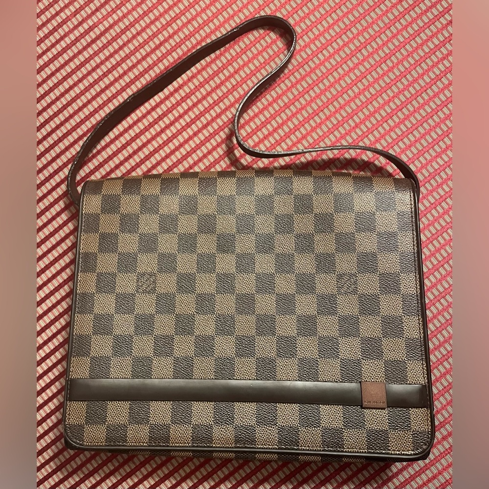 Louis Vuitton Damier Ebene Carre Flap Shoulder